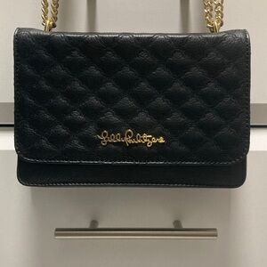 Lilly Pulitzer Black Quilted Crossbody Bag - EUC